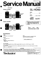 Technics - SLHD-60 - Service manual 